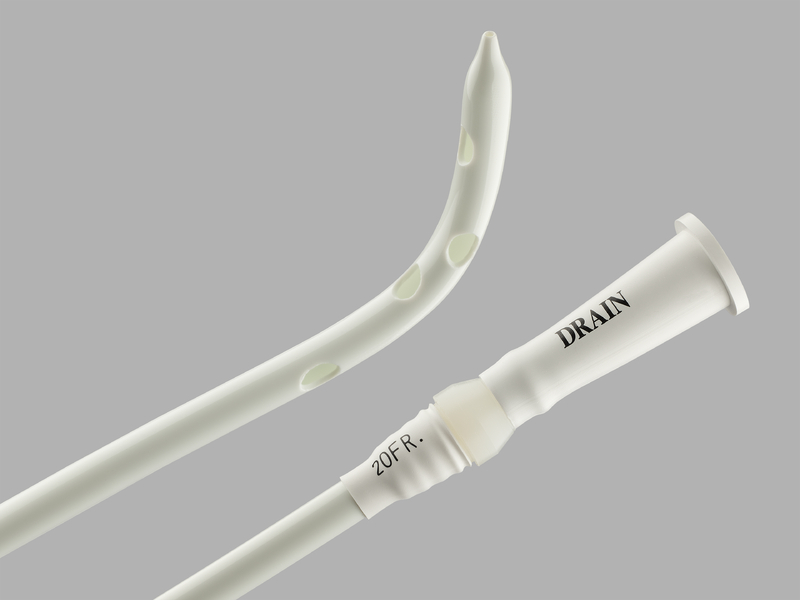Gordon Large-Bore Curved Drainage Catheter