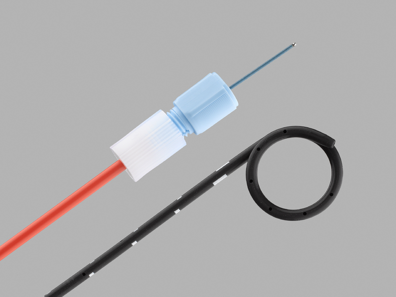 Black Silicone Filiform Double Pigtail Stent Set Cook Medical